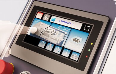 Touch screen control panel
