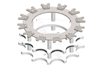 Threaded insert made of AISI 904L steel